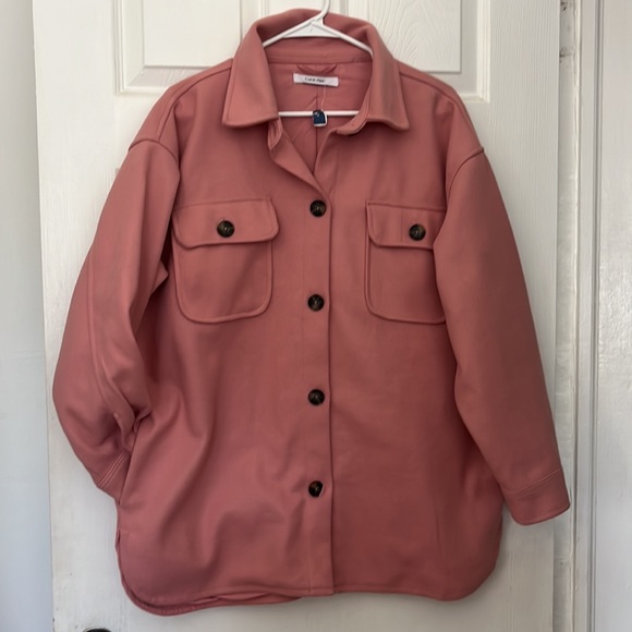 Calvin Klein Jackets & Blazers - L/XL Calvin Klein Shacket in. Beautiful pink mauve color
